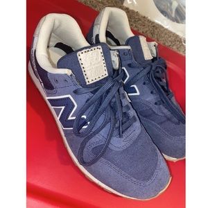 Blue Suede New Balance 696 Running Sneaker